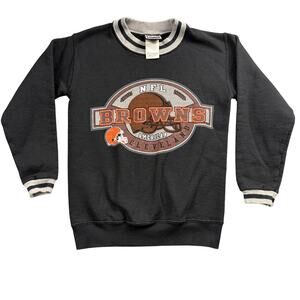 Vintage Cleveland Browns Sweatshirt Pro Player Crewneck Kids 10/12 Youth Medium